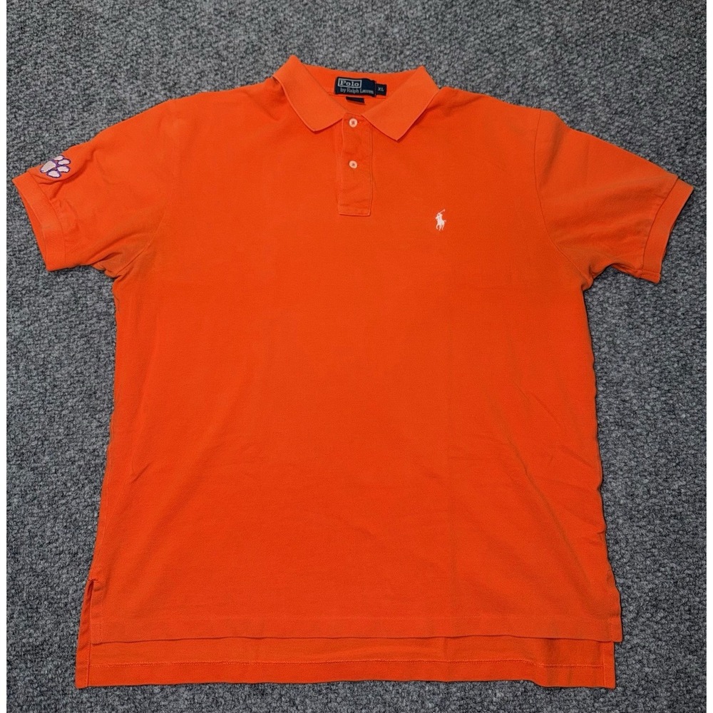 Polo Ralph Lauren NCAA Clemson Tigers Orange‎ Polo Shirt Size XL